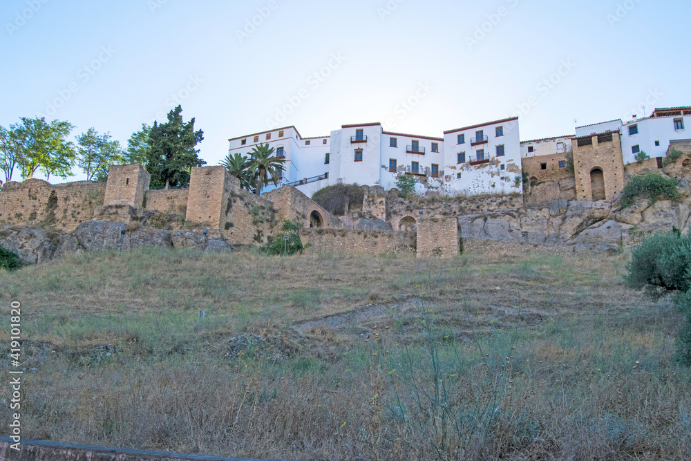 Walled enclosure of the medieval city of Ronda, Malaga, Andalusia, Spain