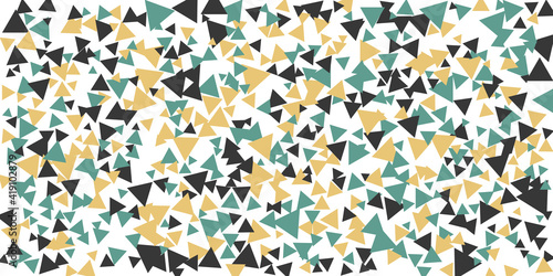 Dark Silver black green yellow orange vector cover in polygonal style. Modern abstract illustration with colorful triangles. Pattern for commercials.  © Salman