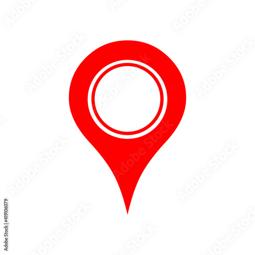 Marker location navigator  icon illustration