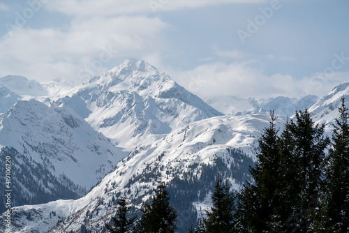 Wallpaper Mural beautiful view of the snow capped hohe tauern in austria on a sunny spring day  Torontodigital.ca