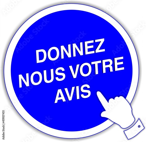 bouton donnez nous votre avis