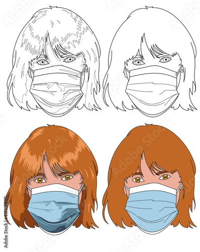 Masque chirurgical femme