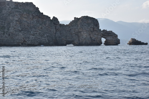 Obraz na płótnie Scogliera di Castellammare del Golfo comune di Trapani, Sicilia, denominata