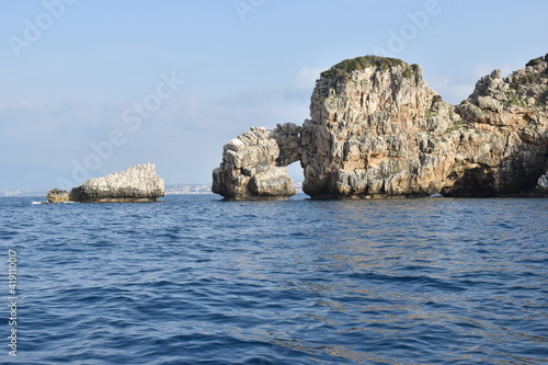 Obraz na płótnie Scogliera di Castellammare del Golfo comune di Trapani, Sicilia, denominata