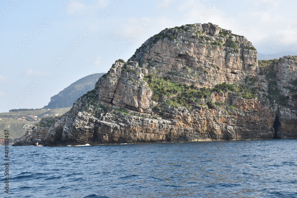Scogliera di Castellammare del Golfo comune di Trapani, Sicilia, denominata 