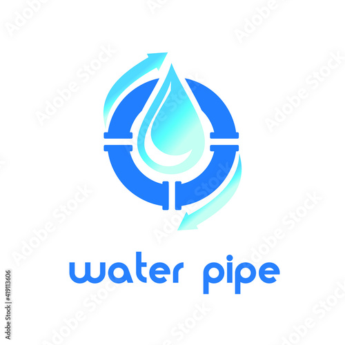 water pipe logo exclusive design inspiration