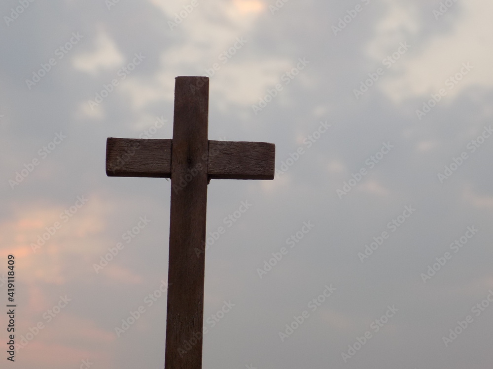 Wooden cross for the Lent Wooden cross for the Lent