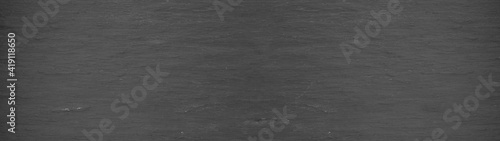 Panel kuchenny z motywem Dark gray grey anthracite black slate / shale natural stone texture background banner panorama