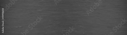 Panel kuchenny z motywem Dark gray grey anthracite black slate / shale natural stone texture background banner panorama