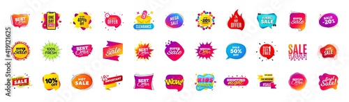 Discount offer sale banners. Best deal price stickers. Black friday special offer tags. Sale bubble coupon. Promotion discount banner templates design. Buy offer sticker. Super deal set. Vector
