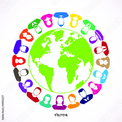 Population of Our World vector 