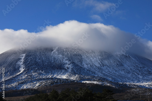 mountains and clouds