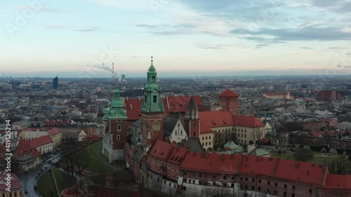Wallpaper Mural Aerial view of the beautiful Wawel castle in Krakow Torontodigital.ca