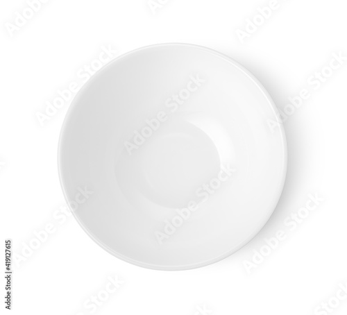 White ceramic saucer