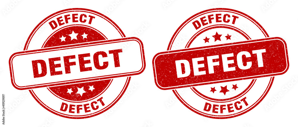 defect stamp. defect label. round grunge sign defect stamp. defect label. round grunge sign