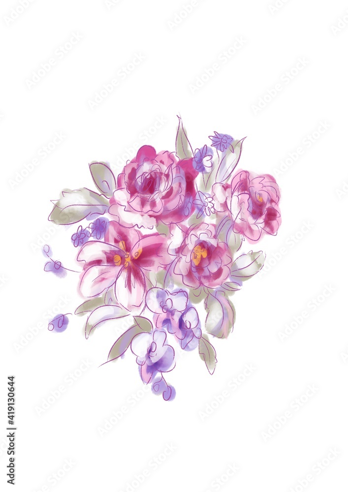 Ramo de Flores Moradas Ramo de Flores Moradas