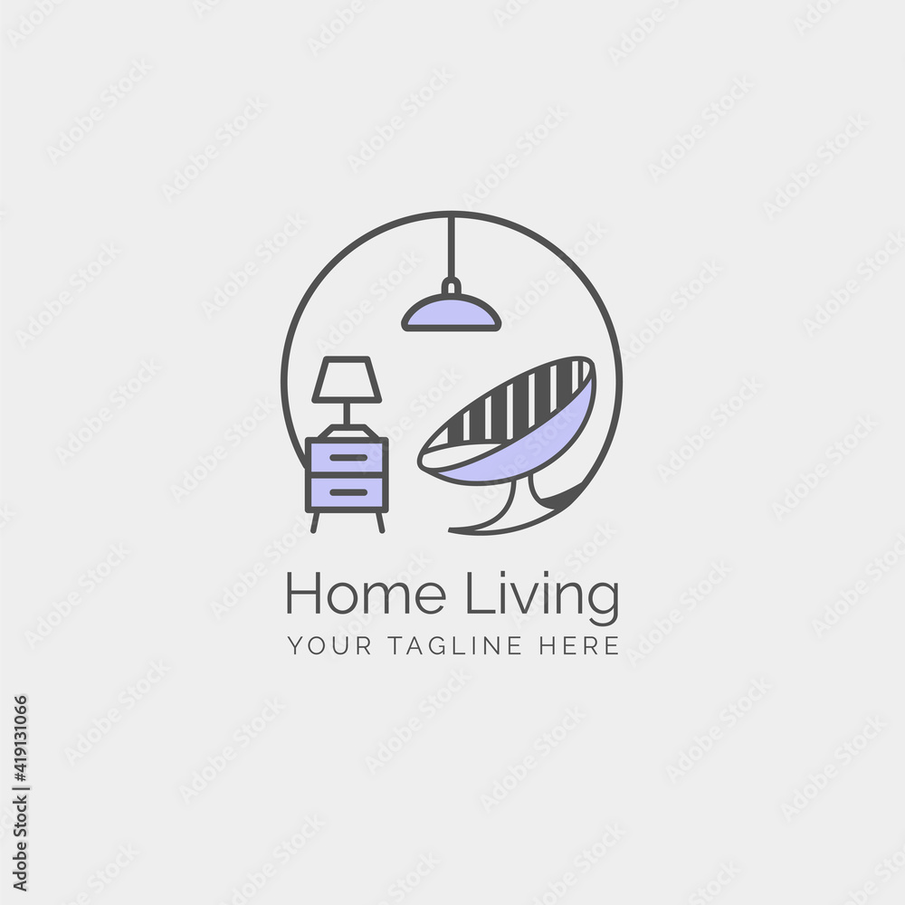 home living interior logo , rare premium vector home living interior logo , rare premium vector