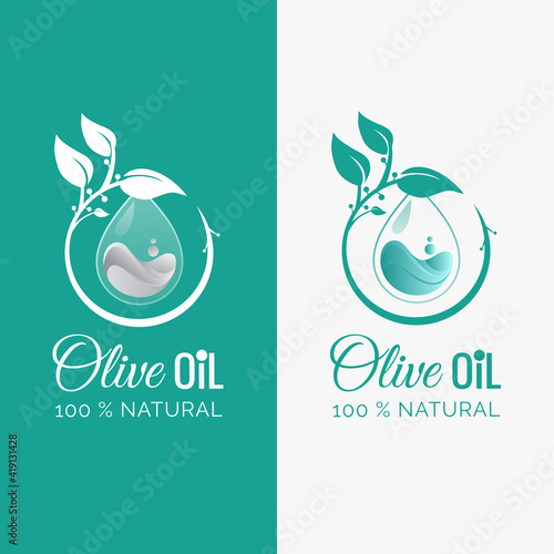 Olive Oil Logo Template Design Vector, Emblem, Design Concept, Creative Symbol, Icon