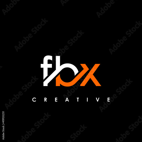 FBX Letter Initial Logo Design Template Vector Illustration photo