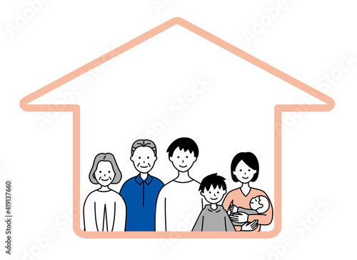 My home, baby, family, happiness, living