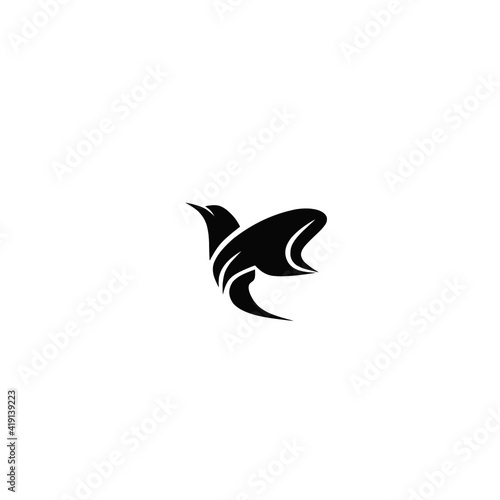 Vector illustration silhouette of a bird