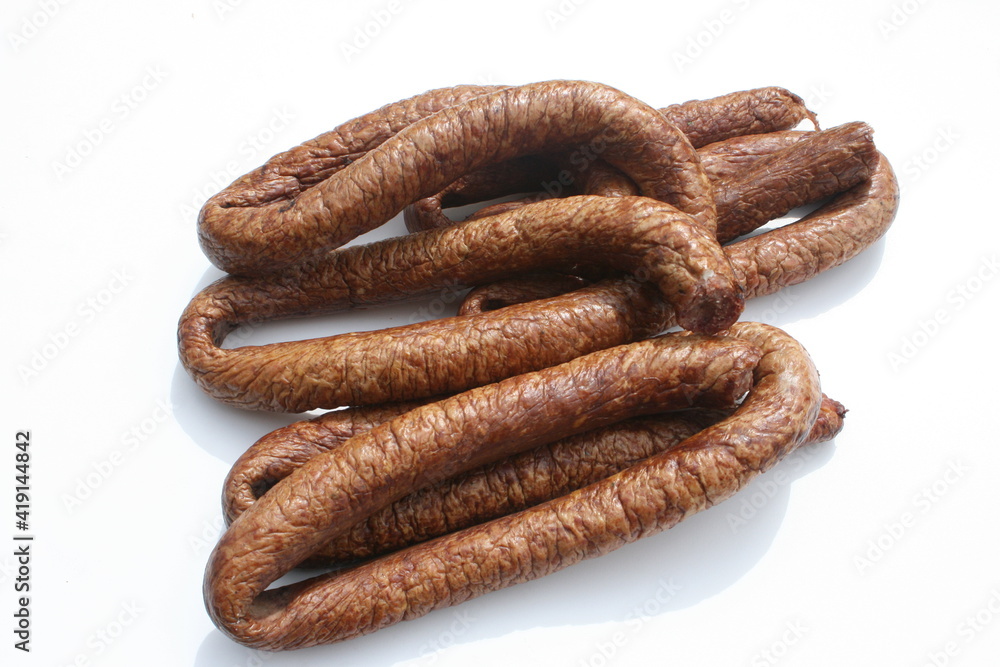 Bauernwurst. Landwurst geräuchert. Bauernwurst. Landwurst geräuchert.