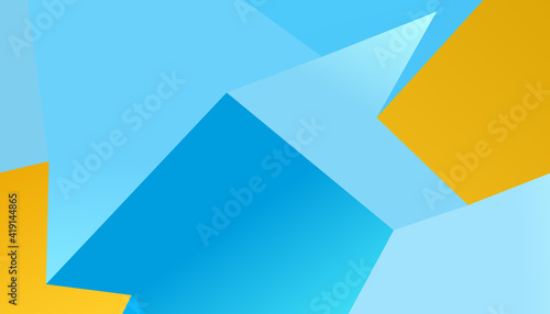 Free Download Abstract blue and orange triangle background, low poly 3D illustration, geometric polygon pattern - GFXLoad