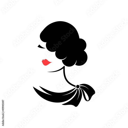 Face glamorous girl