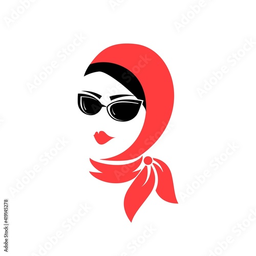 woman with glasses