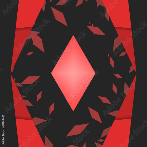 Abstract Red Black Background