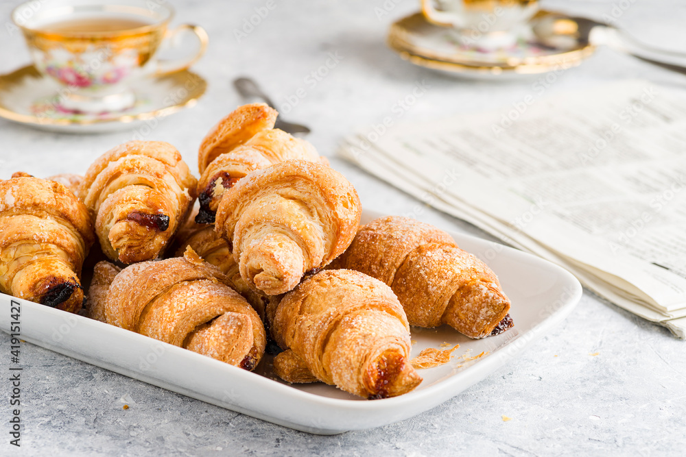 Fresh baked coissants. Fresh baked coissants.