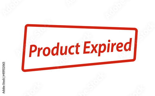 Product Expired stamp isolated on white background