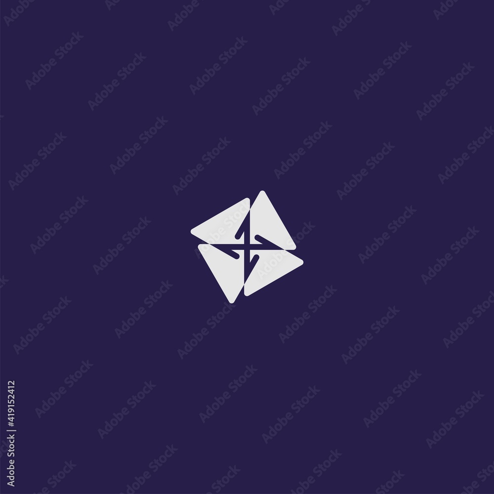 logo origami paper kite abstract logo origami paper kite abstract