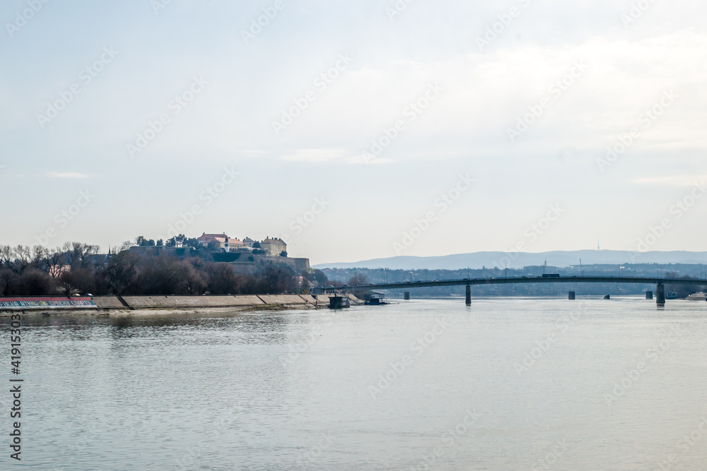 Panorama of the Petrovaradin Fortress from the Belgrade Quay 