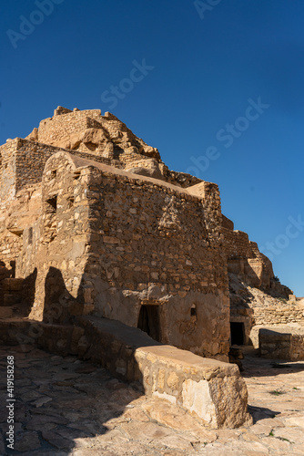 Chenini ruined Berber village in the Tataouine district in southern Tunisia © skazar