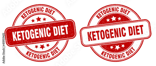 ketogenic diet stamp. ketogenic diet label. round grunge sign