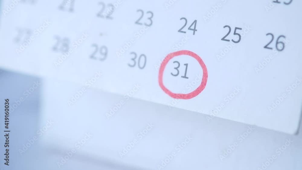 deadline concept with red mark on calendar date deadline concept with red mark on calendar date