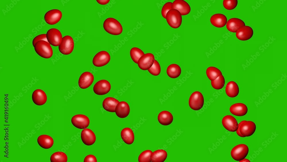 Rain of Easter red eggs on a chroma key background. Video effect for Easter. Video for Easter. 3D animation Rain of Easter red eggs on a chroma key background. Video effect for Easter. Video for Easter. 3D animation