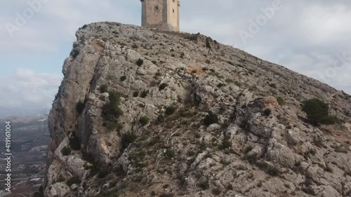 Tower top o a Hill in Cocentaina (Alicante, Spain) photo