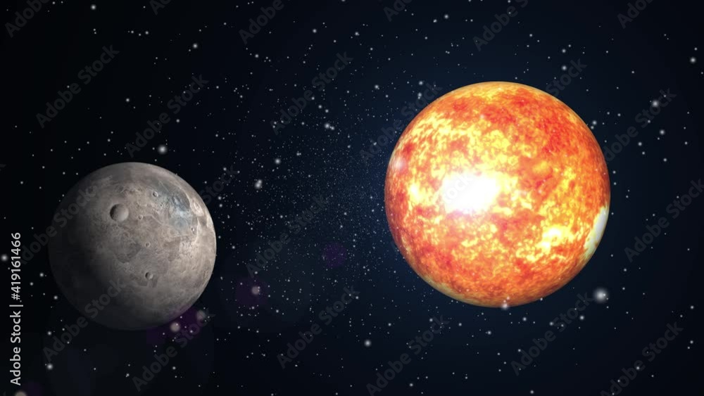 two planets moving together in the universe two planets moving together in the universe
