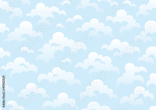 空と雲のシームレスなパターン