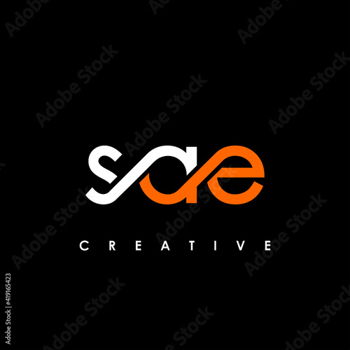 SAE Letter Initial Logo Design Template Vector Illustration