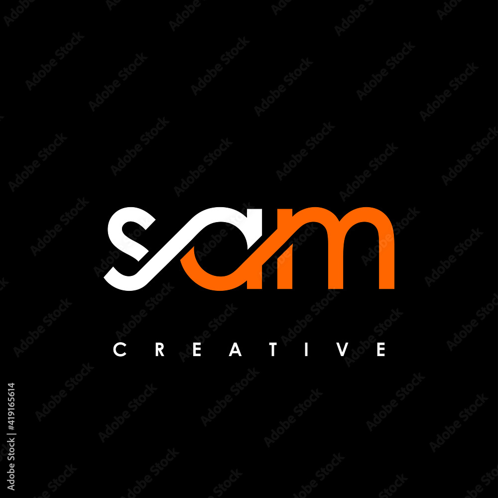SAM Letter Initial Logo Design Template Vector Illustration SAM Letter Initial Logo Design Template Vector Illustration