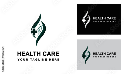 Health Care Logo Design Template-Medical And Health Logo Creator Vector.