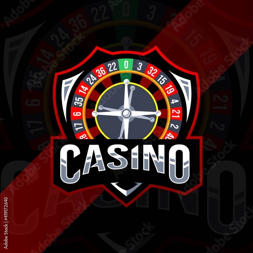 Casino mascot logo esport template
