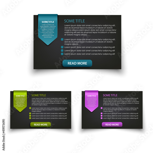 Collection of web elements information window