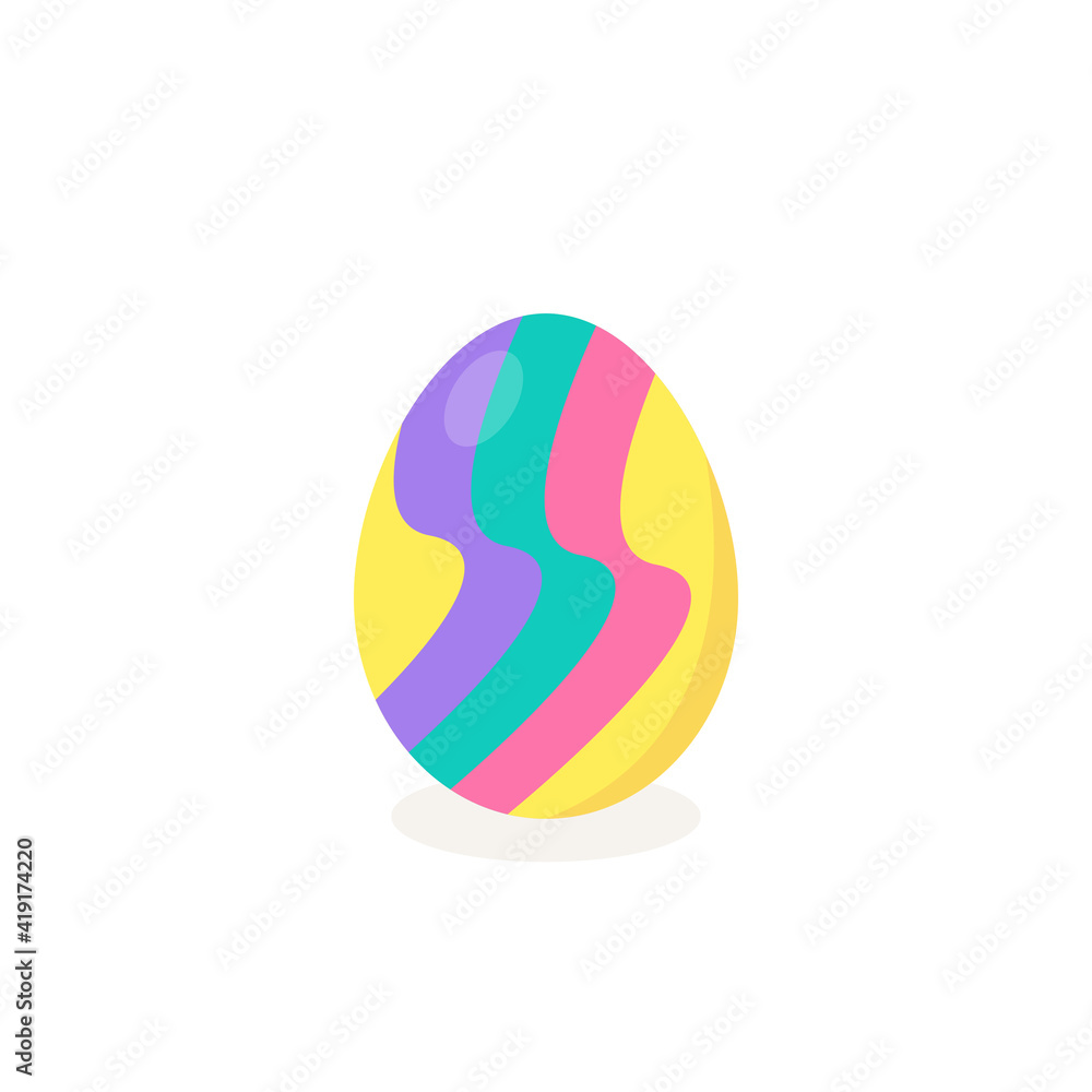 This is a vector Easter egg isolated on a white background. This is a vector Easter egg isolated on a white background.