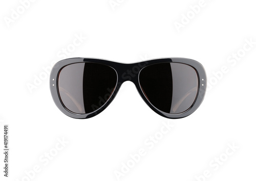 Elegant trendy sunglasses isolated on white