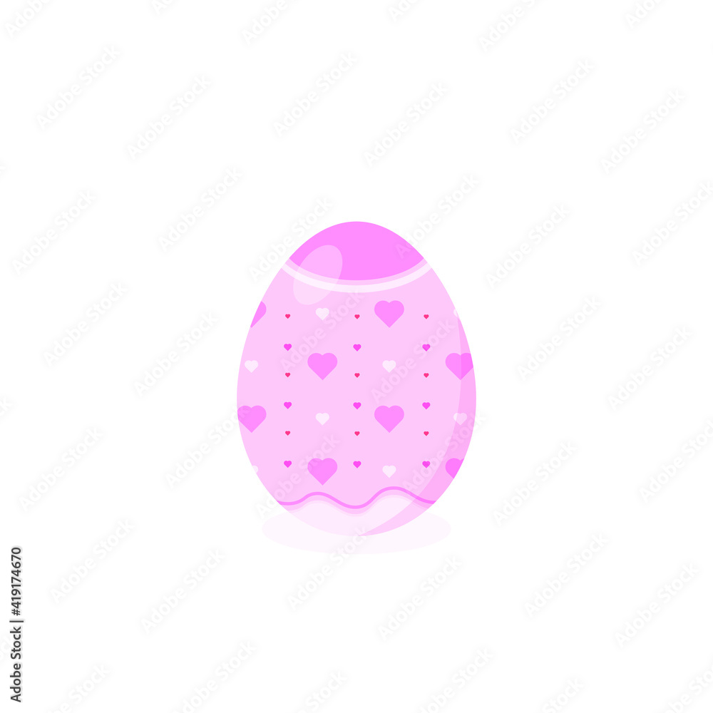 This is a vector Easter egg isolated on a white background. This is a vector Easter egg isolated on a white background.