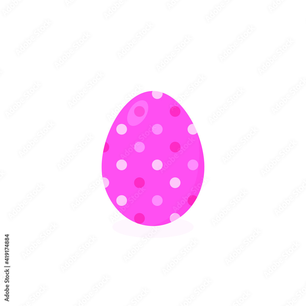 This is a vector Easter egg isolated on a white background. This is a vector Easter egg isolated on a white background.